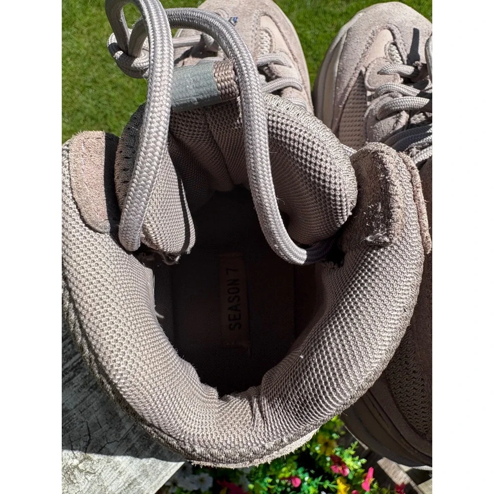 Yeezy‎ Season 7 Desert Boot Taupe Suede Mesh High Top Sneakers Size 40 No Box